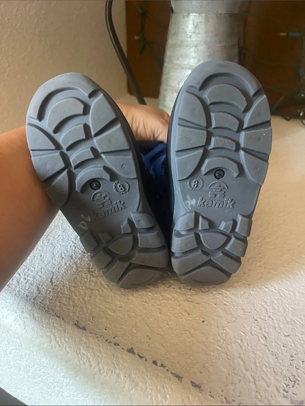 Kamik Kids Navy and Bright Blue Winter Boots